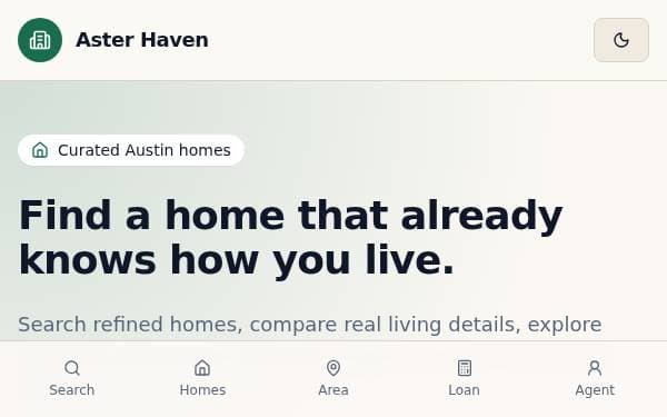 Screenshot of Aster Haven
