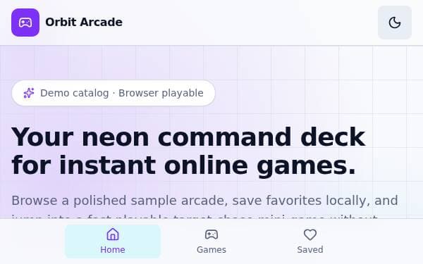 Screenshot of Orbit Arcade