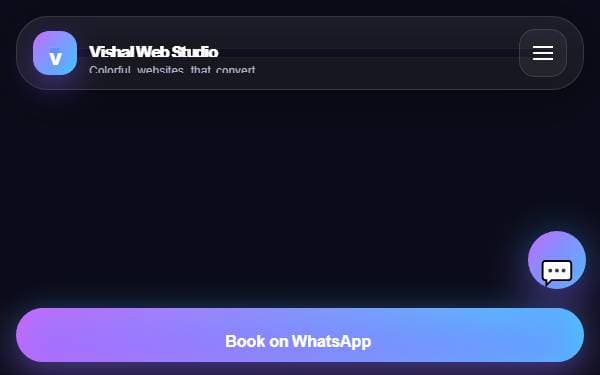 Screenshot of Vishal Glow Studio