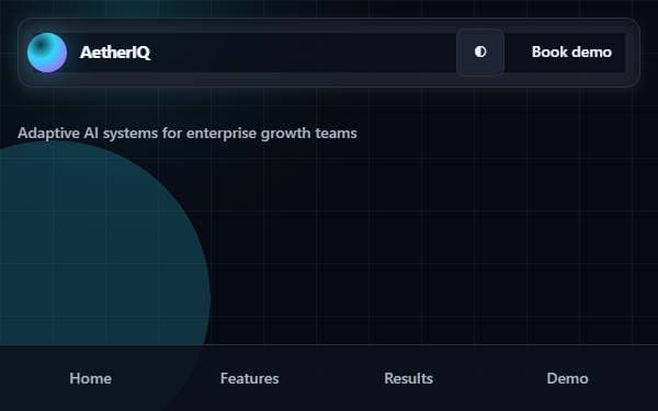 Screenshot of AetherIQ Labs