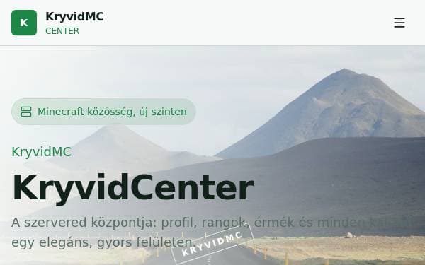 Screenshot of KryvidCenter