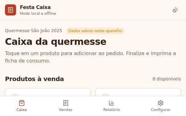Screenshot of Festa Caixa