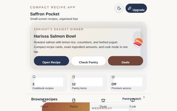 Screenshot of Saffron Pocket