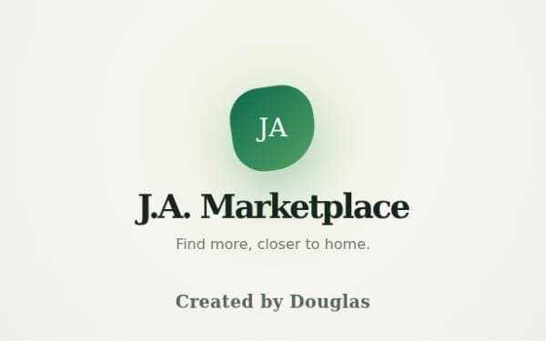 Screenshot of J.A. Marketplace