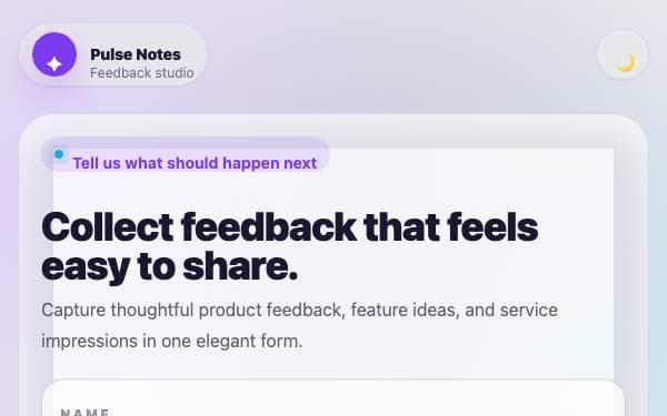 Screenshot of Pulse Notes