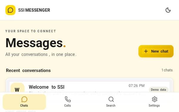 Screenshot of SSI MESSENGER