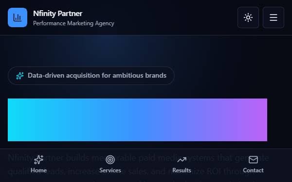 Screenshot of Nfinity Partner