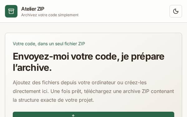 Screenshot of Atelier ZIP