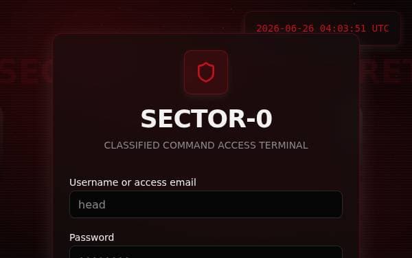 Screenshot of SECTOR-0 Command