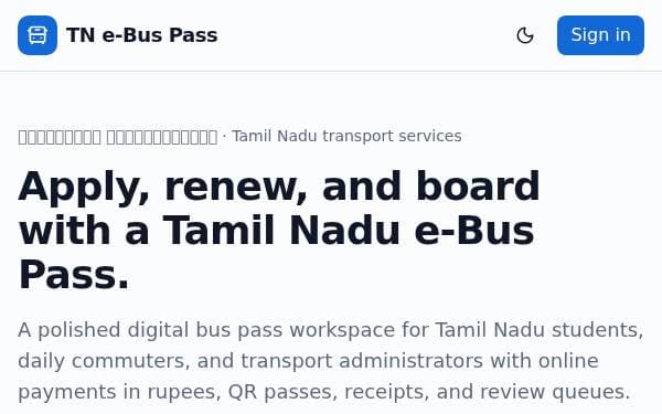 Screenshot of CivicPass Transit