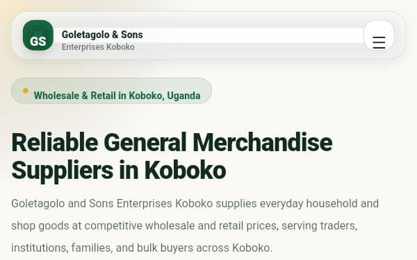 Screenshot of SASE AKOLE ENTERPRISE KOBOKO