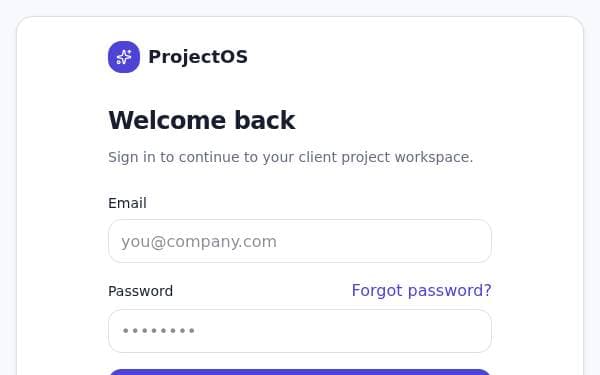 Screenshot of ProjectOS AI Manager