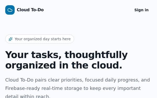 Screenshot of Cloud Task Manager