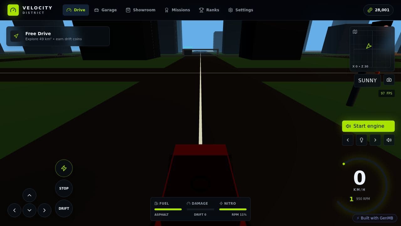 Screenshot of Open World Racer