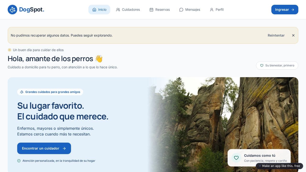 Screenshot of DogSpot a Domicilio