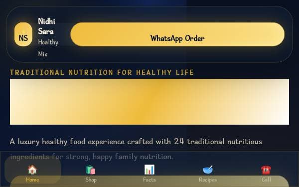 Screenshot of Nidhi Sara Luxe