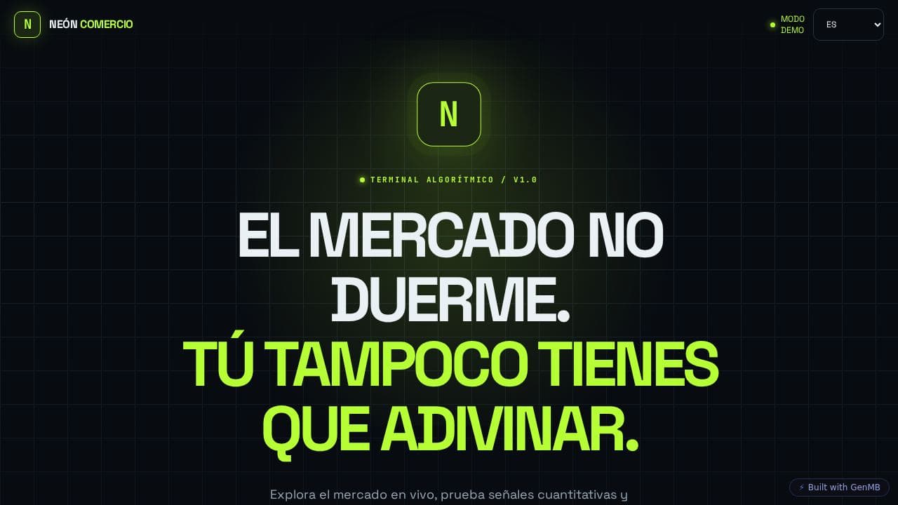 Screenshot of Neón Comercio