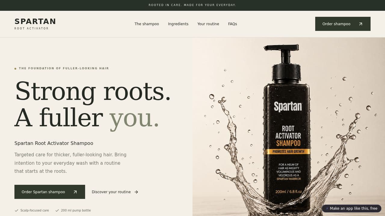 Screenshot of Spartan Root Activator