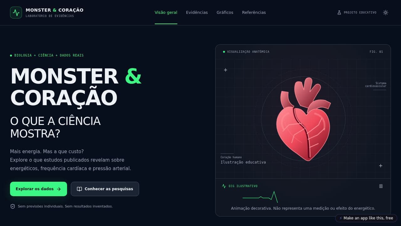 Screenshot of Monster & Coração