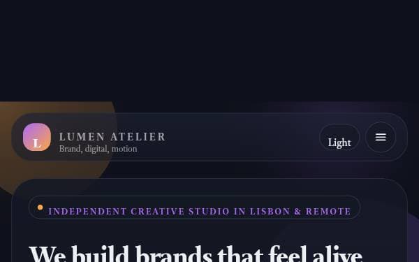 Screenshot of Lumen Atelier