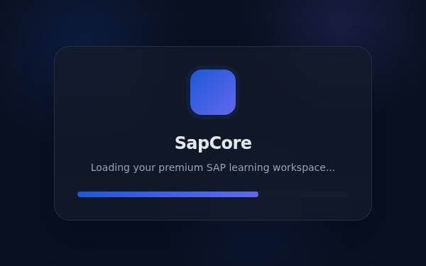 Screenshot of SapCore Studio
