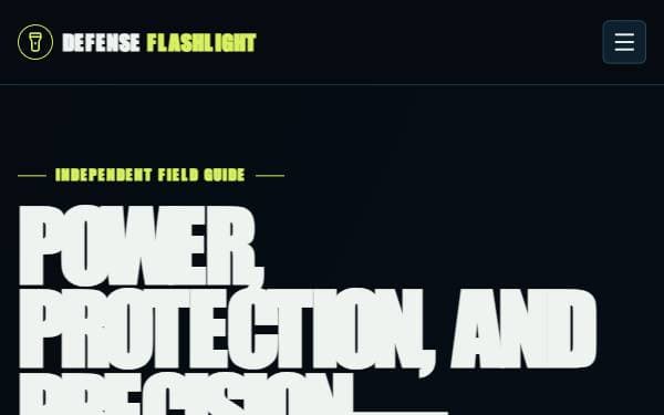 Screenshot of Defense Flashlight Reviews