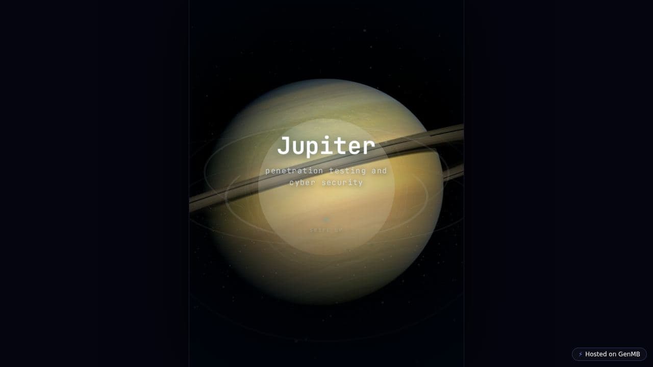 Screenshot of Jupiter • Advanced Pentesting Suite