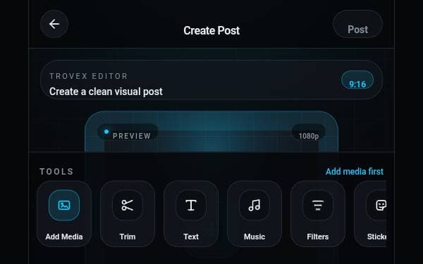 Screenshot of Trovex Studio