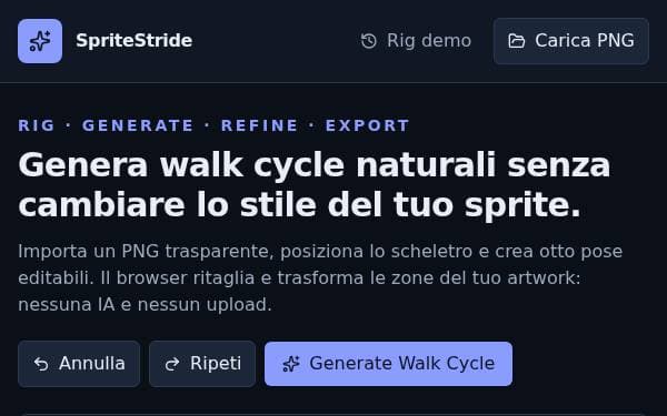 Screenshot of Sprite Walk Cycle Studio