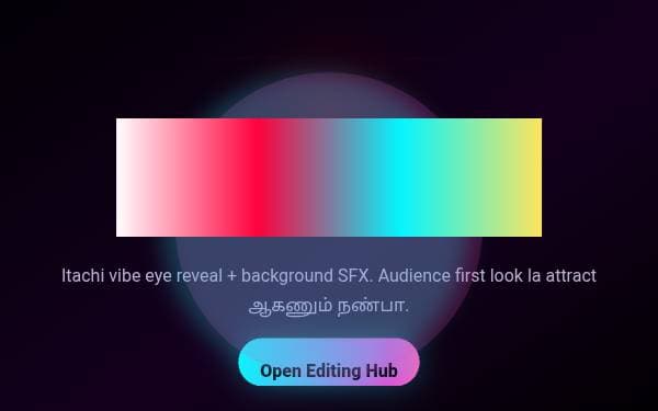 Screenshot of Crazy Editing Hub