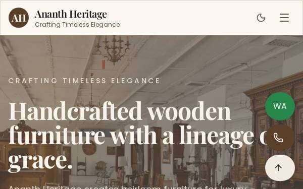 Screenshot of Ananth Heritage