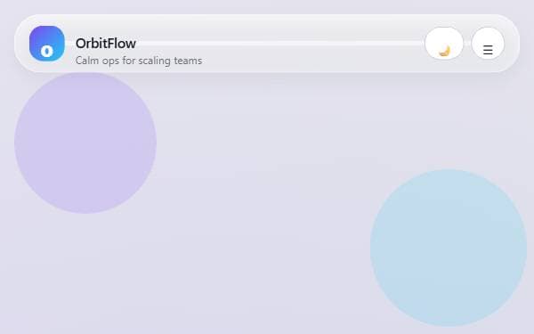 Screenshot of OrbitFlow Launch