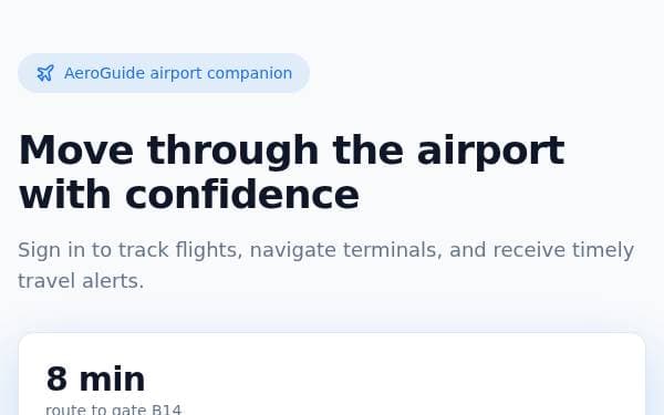 Screenshot of AeroGuide