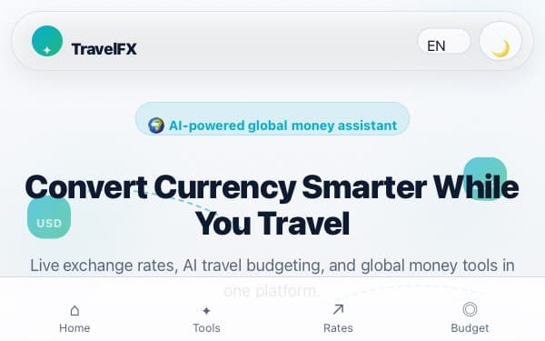 Screenshot of currency converter (Clone)