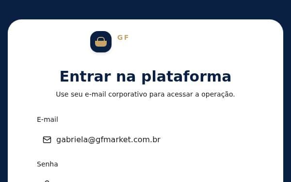 Screenshot of GF Market CRM
