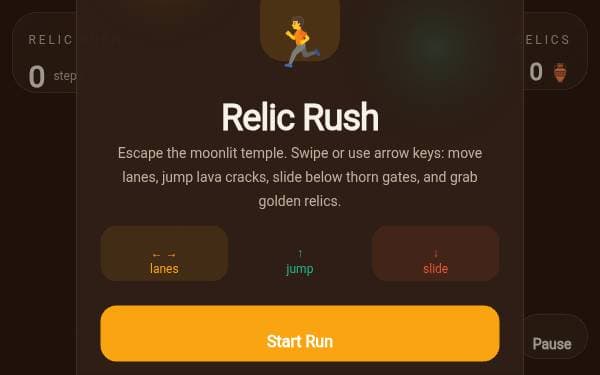 Screenshot of Relic Rush