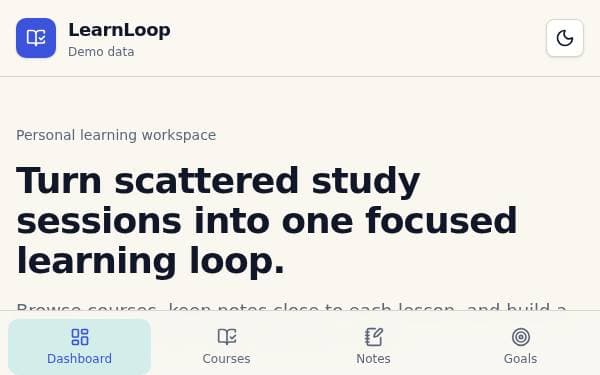Screenshot of LearnLoop Studio