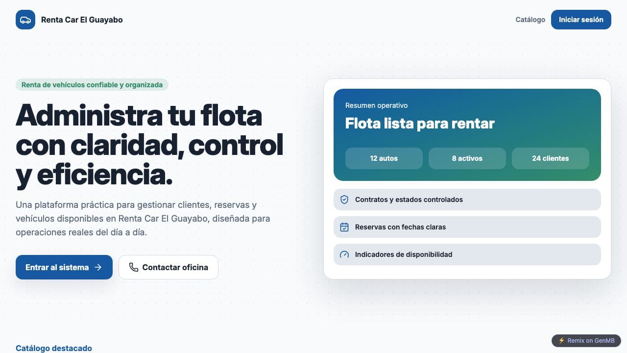 Screenshot of Guayabo Fleet