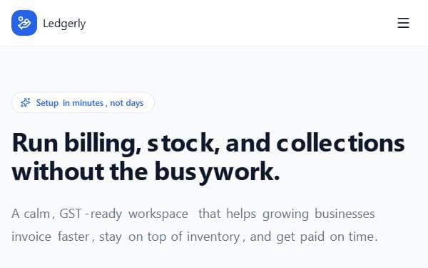 Screenshot of Business Admin Hub