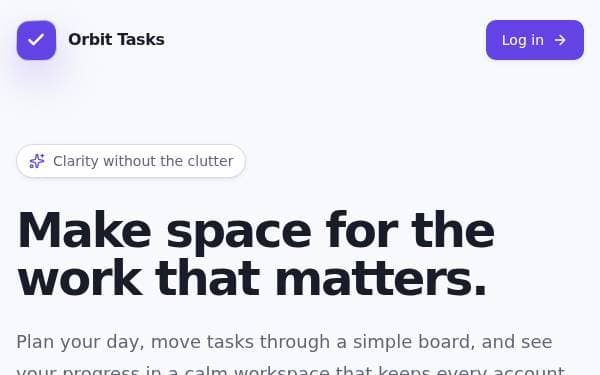 Screenshot of Orbit Tasks
