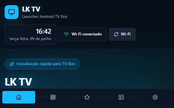 Screenshot of LK TV Launcher