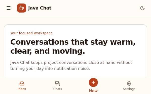 Screenshot of Java Chat