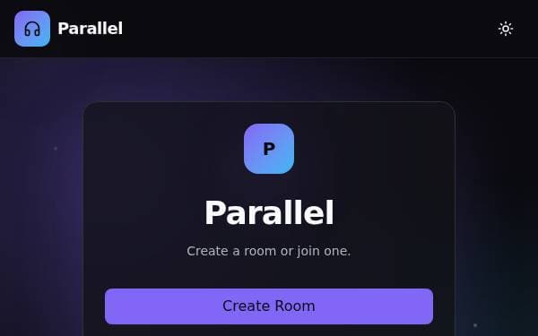 Screenshot of Parallel Rooms