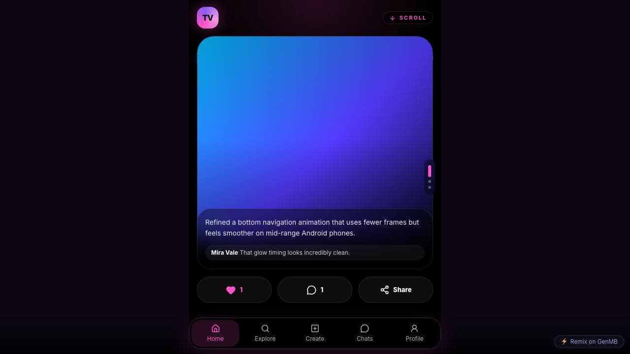 Screenshot of Trovex Social