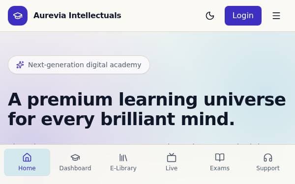 Screenshot of Aurevia Intellectuals