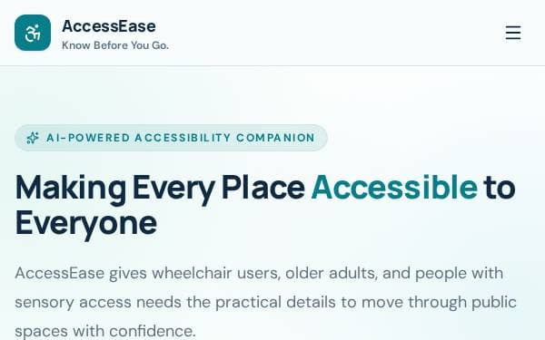 Screenshot of AccessEase Assistant