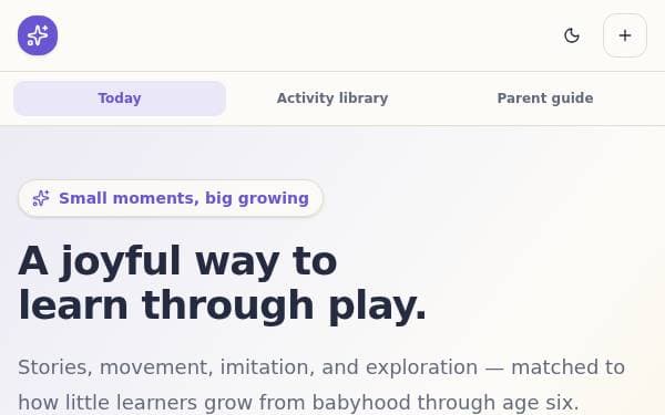 Screenshot of Playful Early Learning