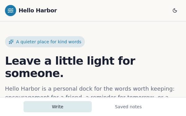 Screenshot of Hello Harbor