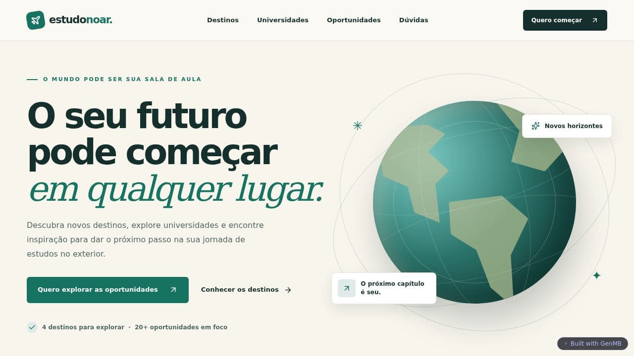 Screenshot of Estudo no Ar