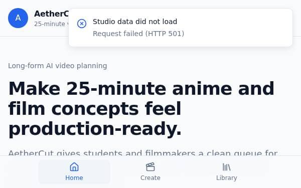Screenshot of AetherCut Studio